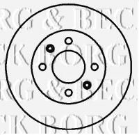 Тормозной диск BORG & BECK BBD4428