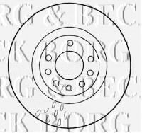 Тормозной диск BORG & BECK BBD4576