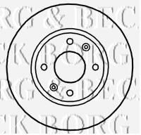 Тормозной диск BORG & BECK BBD4654