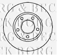 Тормозной диск BORG & BECK BBD4760