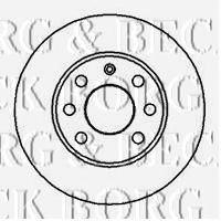 Тормозной диск BORG & BECK BBD4857