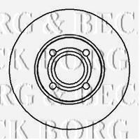 Тормозной диск BORG & BECK BBD4967