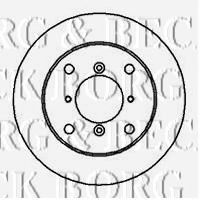 Тормозной диск BORG & BECK BBD5025