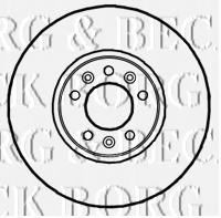 Тормозной диск BORG & BECK BBD5815S