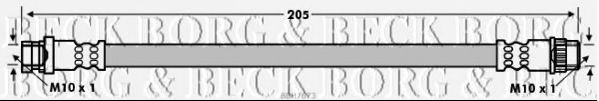 Тормозной шланг BORG & BECK BBH7673