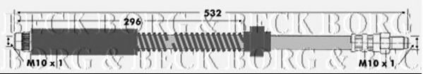 Тормозной шланг BORG & BECK BBH6682