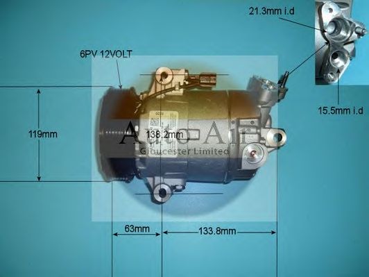 Компрессор, кондиционер AUTO AIR GLOUCESTER 14-9154
