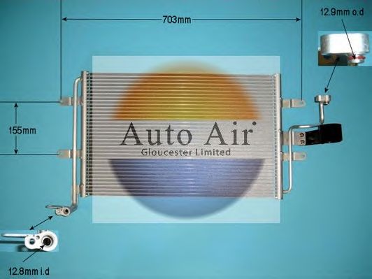 Конденсатор, кондиционер AUTO AIR GLOUCESTER 16-9786A