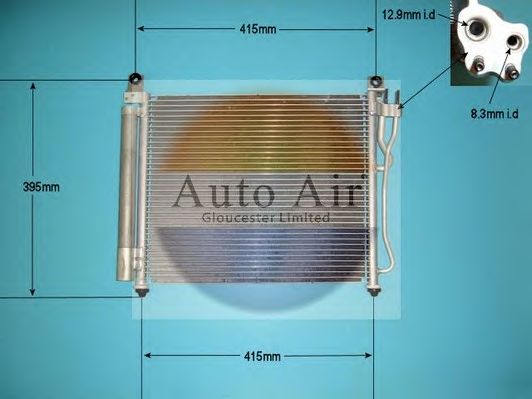 Конденсатор, кондиционер AUTO AIR GLOUCESTER 16-9943
