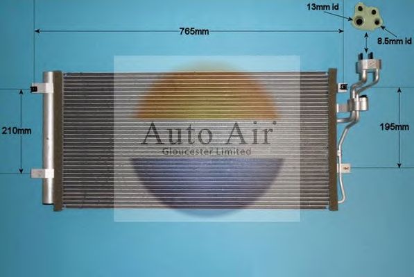 Конденсатор, кондиционер AUTO AIR GLOUCESTER 16-1394