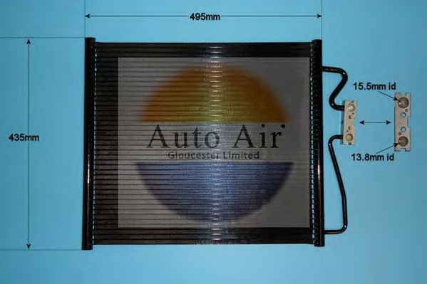 Конденсатор, кондиционер AUTO AIR GLOUCESTER 16-9693