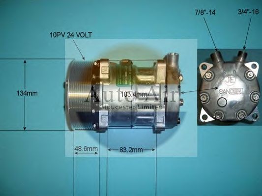 Компрессор, кондиционер AUTO AIR GLOUCESTER 148197