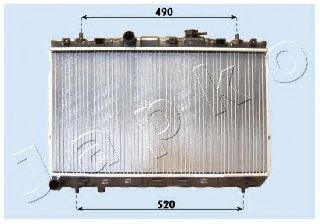 Радиатор, охлаждение двигателя JAPKO RDA283099