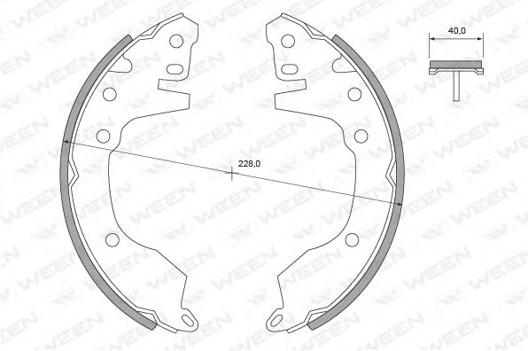 Комплект тормозных колодок QH Benelux 1493