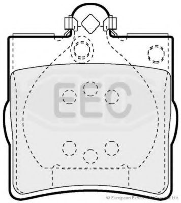 Комплект тормозных колодок, дисковый тормоз EEC BRP1063
