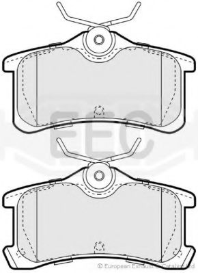 Комплект тормозных колодок, дисковый тормоз EEC BRP1354