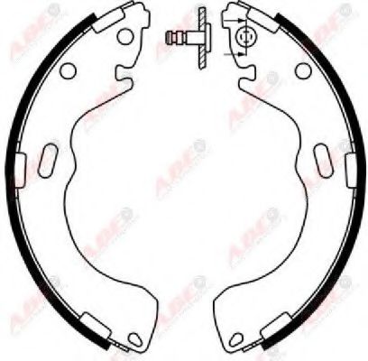 Комплект тормозных колодок BREMS.-U.KUPPL.TEILE 93802