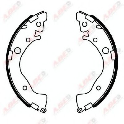 Комплект тормозных колодок ABE C04022ABE
