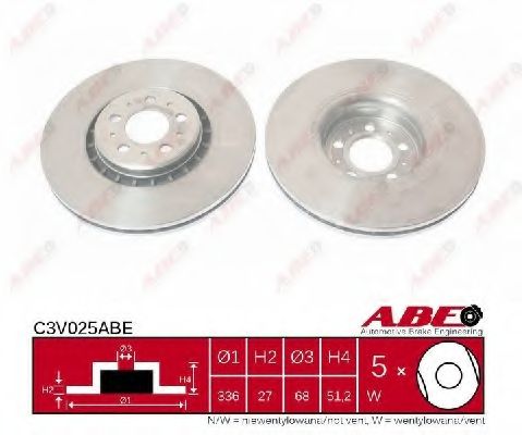 Тормозной диск ABE C3V025ABE