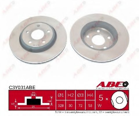 Тормозной диск ABE C3Y031ABE