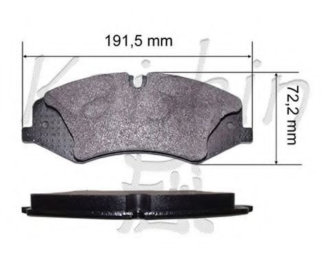 Комплект тормозных колодок, дисковый тормоз KAISHIN D10193