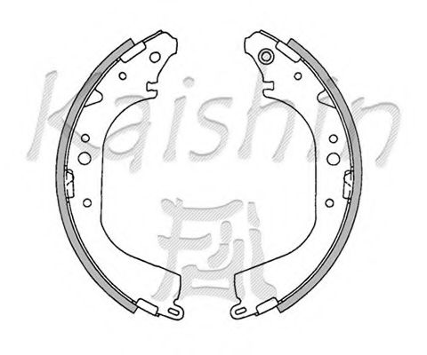 Комплект тормозных колодок KAISHIN K1208