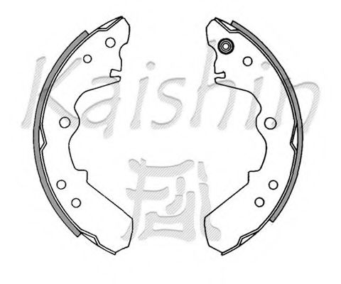 Комплект тормозных колодок KAISHIN K4435