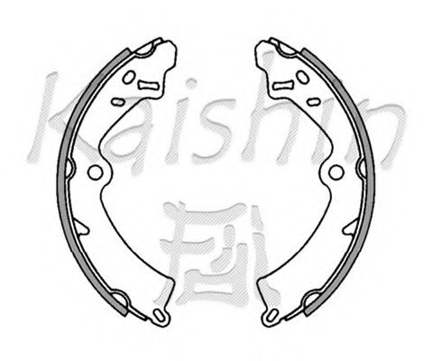 Комплект тормозных колодок KAISHIN K9917