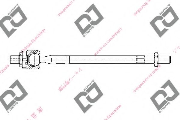 Осевой шарнир, рулевая тяга DJ PARTS DR1313