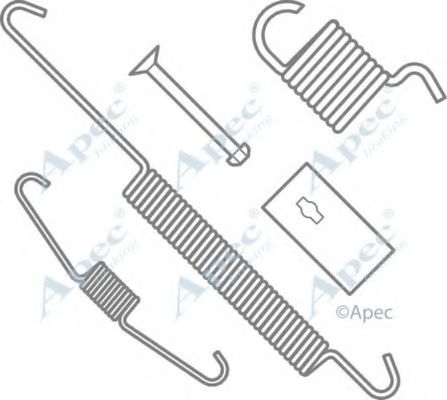 Комплектующие, тормозная колодка APEC braking KIT2000