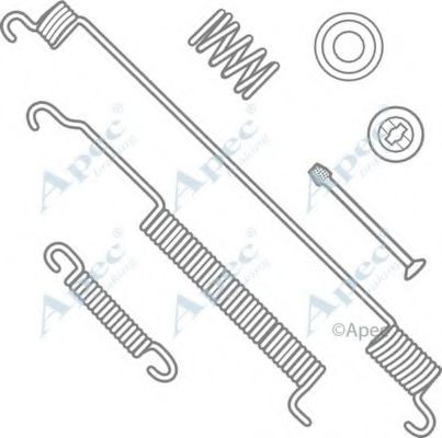 Комплектующие, тормозная колодка APEC braking KIT2034