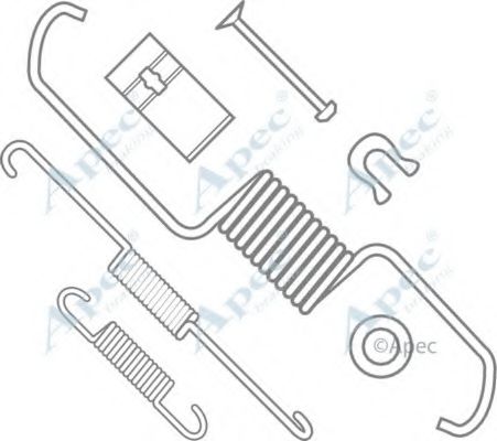 Комплектующие, тормозная колодка APEC braking KIT977