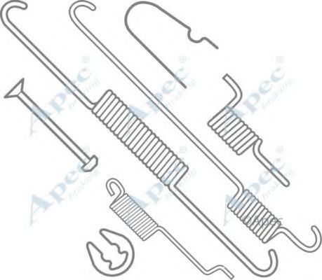 Комплектующие, тормозная колодка APEC braking KIT984