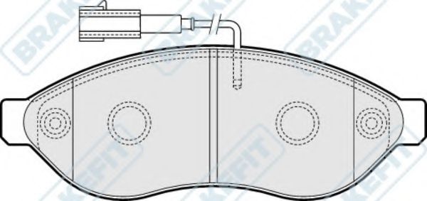 Комплект тормозных колодок, дисковый тормоз APEC braking PD3121