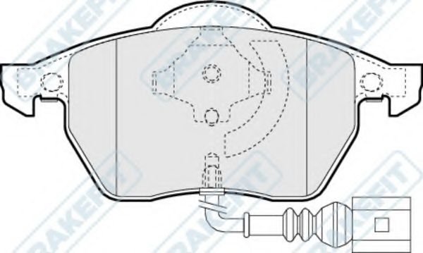 Комплект тормозных колодок, дисковый тормоз APEC braking PD3017