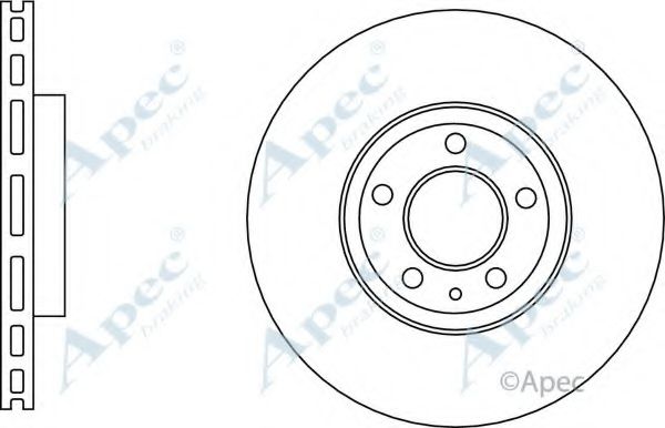 Тормозной диск APEC braking DSK3120