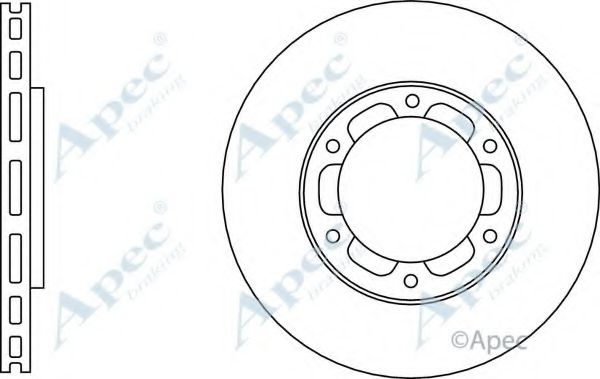 Тормозной диск APEC braking DSK3134