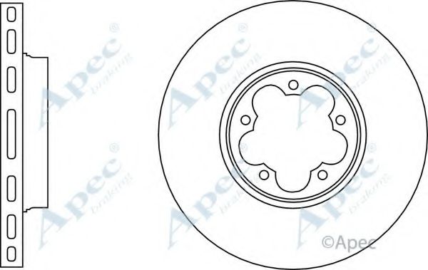 Тормозной диск APEC braking DSK3140