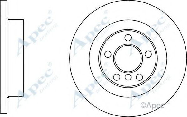 Тормозной диск APEC braking DSK3158