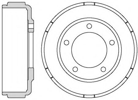 Тормозной барабан MOTAQUIP VBE686