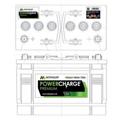 Стартерная аккумуляторная батарея MOTAQUIP 664