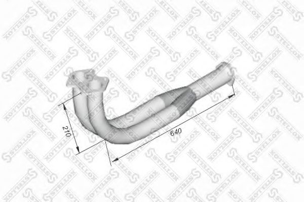 Труба выхлопного газа STELLOX 82-03651-SX