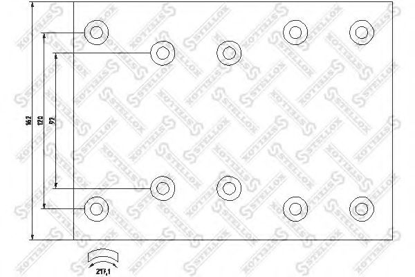 Комплект тормозных башмаков, барабанные тормоза STELLOX 85-01039-SX