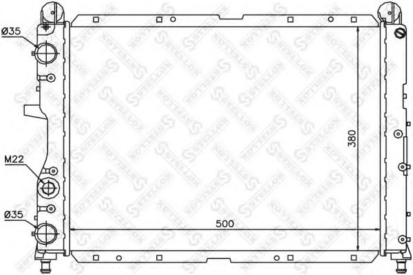Радиатор, охлаждение двигателя STELLOX 10-25481-SX