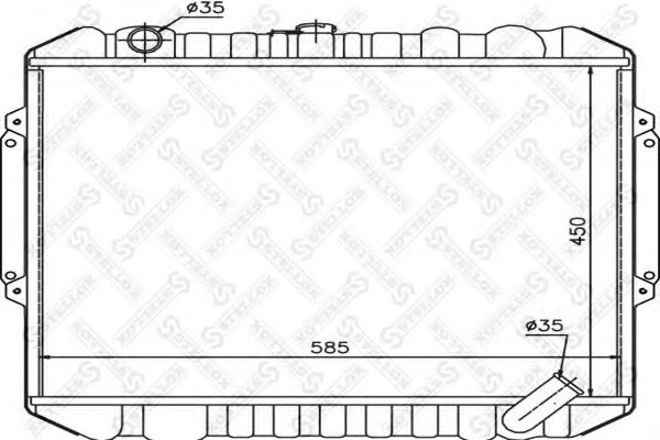 Радиатор, охлаждение двигателя STELLOX 10-25967-SX