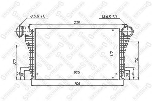 Интеркулер STELLOX 10-40095-SX
