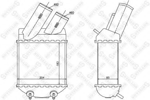 Интеркулер STELLOX 10-40149-SX