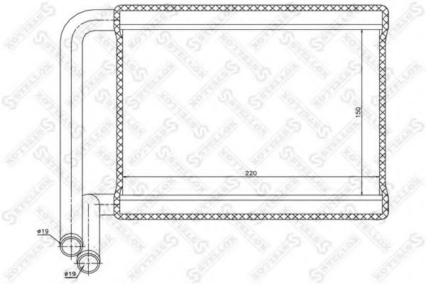 Теплообменник, отопление салона STELLOX 10-35227-SX