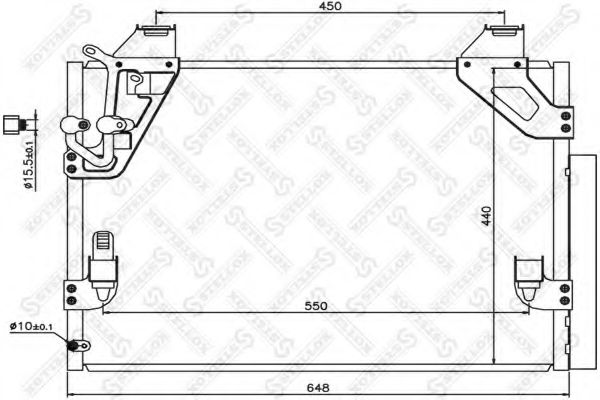 Конденсатор, кондиционер STELLOX 10-45731-SX