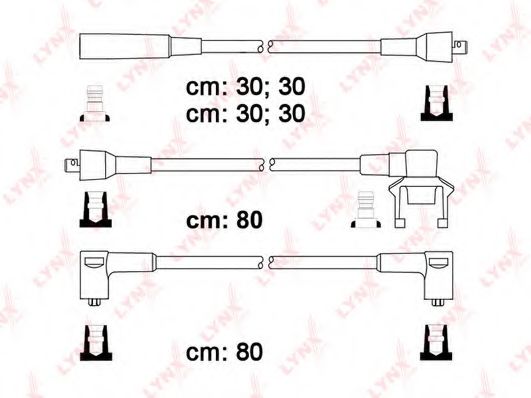 Комплект проводов зажигания LYNXauto SPC7803